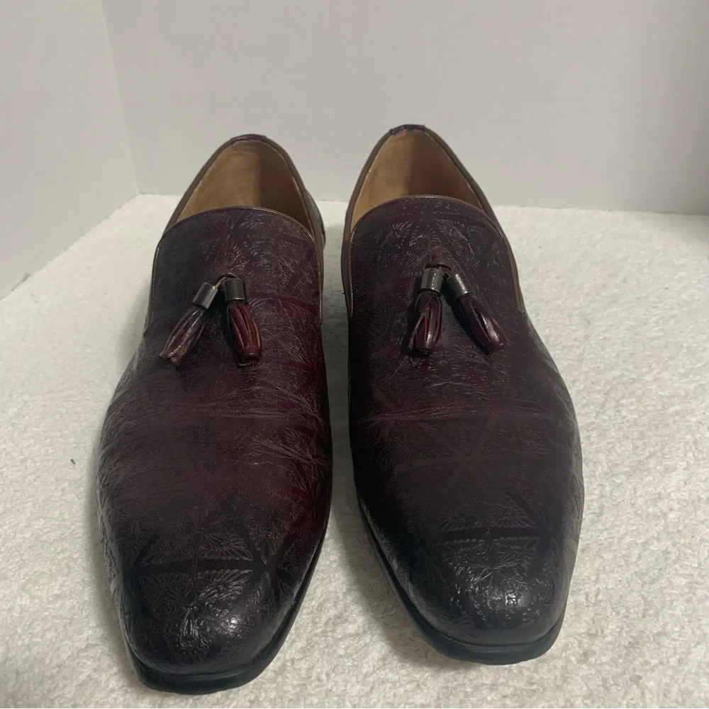 Steven Land purple men's dress shoes Leather‎ size 10M